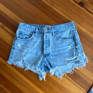AGOLDE Parker denim shorts